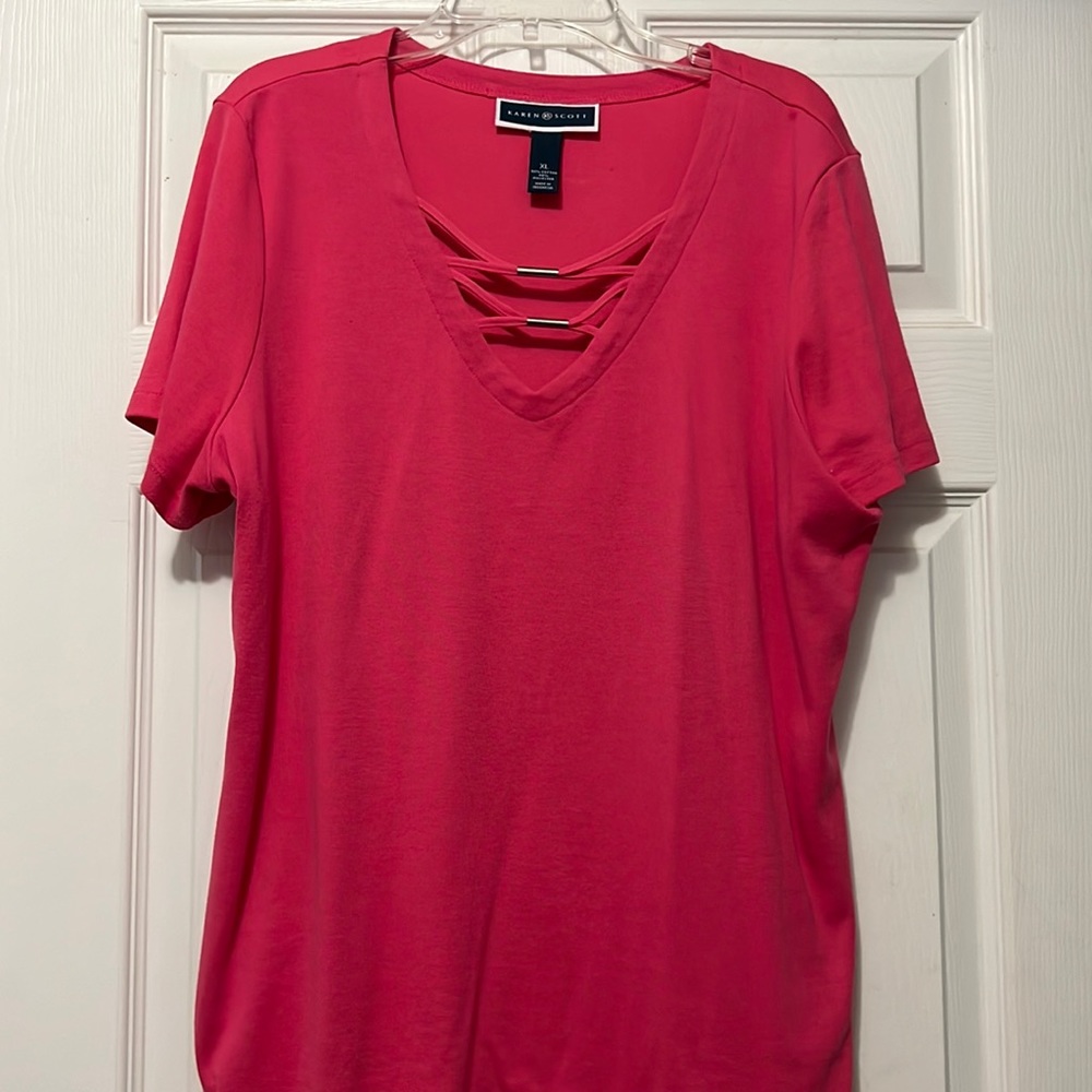 Karen Scott Bright Pink XL